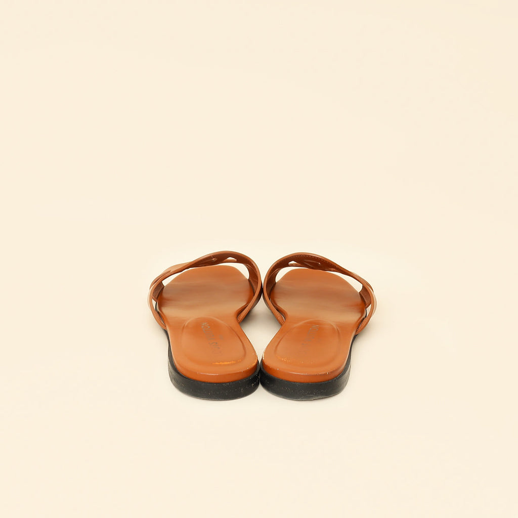 Louis Vuitton Brown Isola Flat Mules 39.5