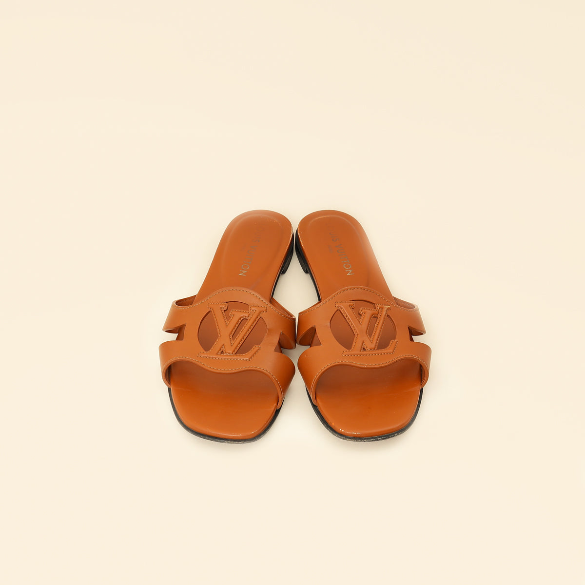 Louis Vuitton Brown Isola Flat Mules 39.5