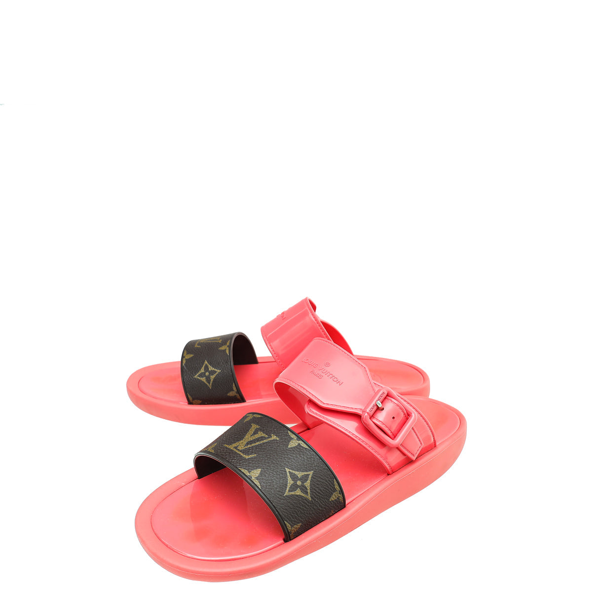 Louis Vuitton Bicolor Flat Sunbath Mule 39