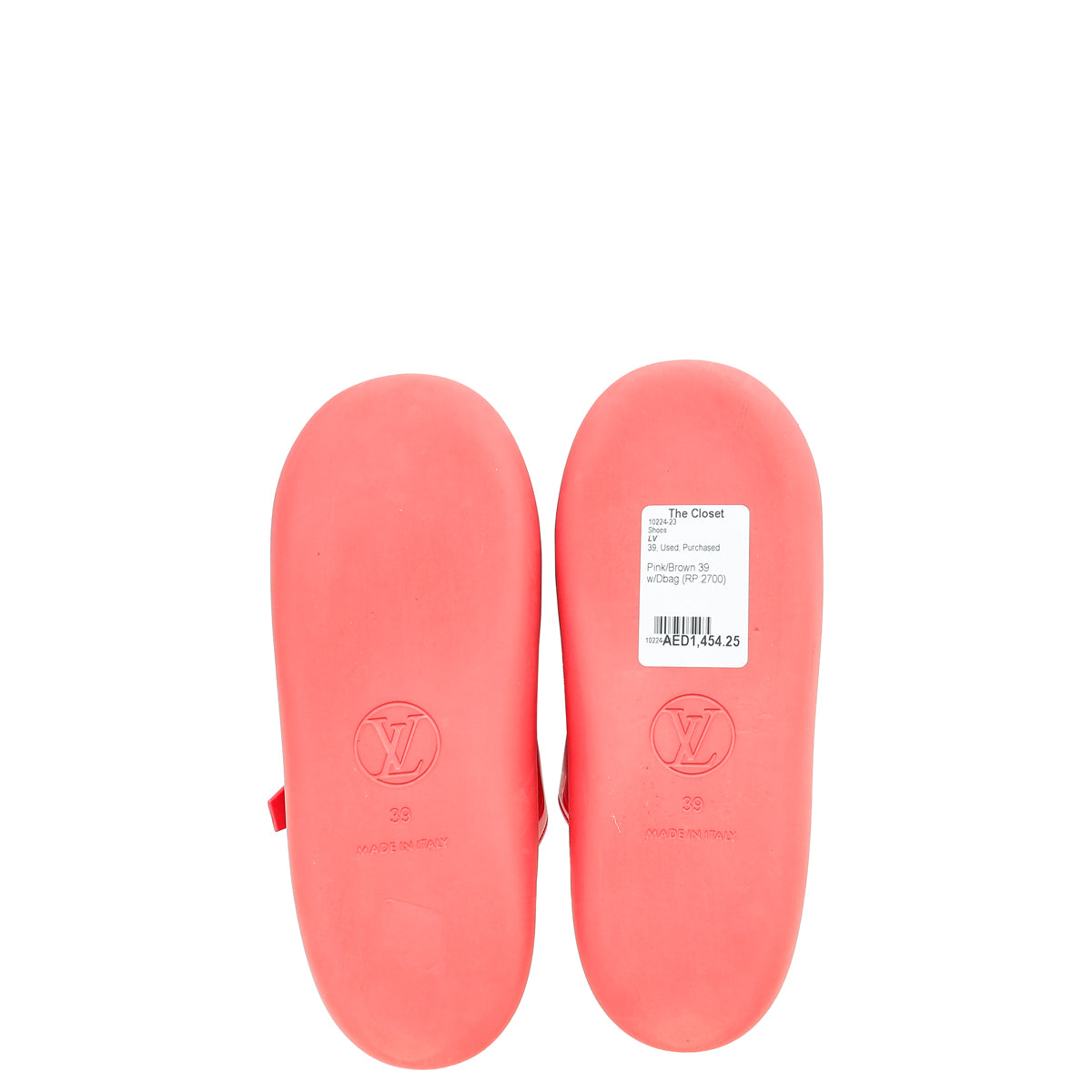 Louis Vuitton Bicolor Flat Sunbath Mule 39