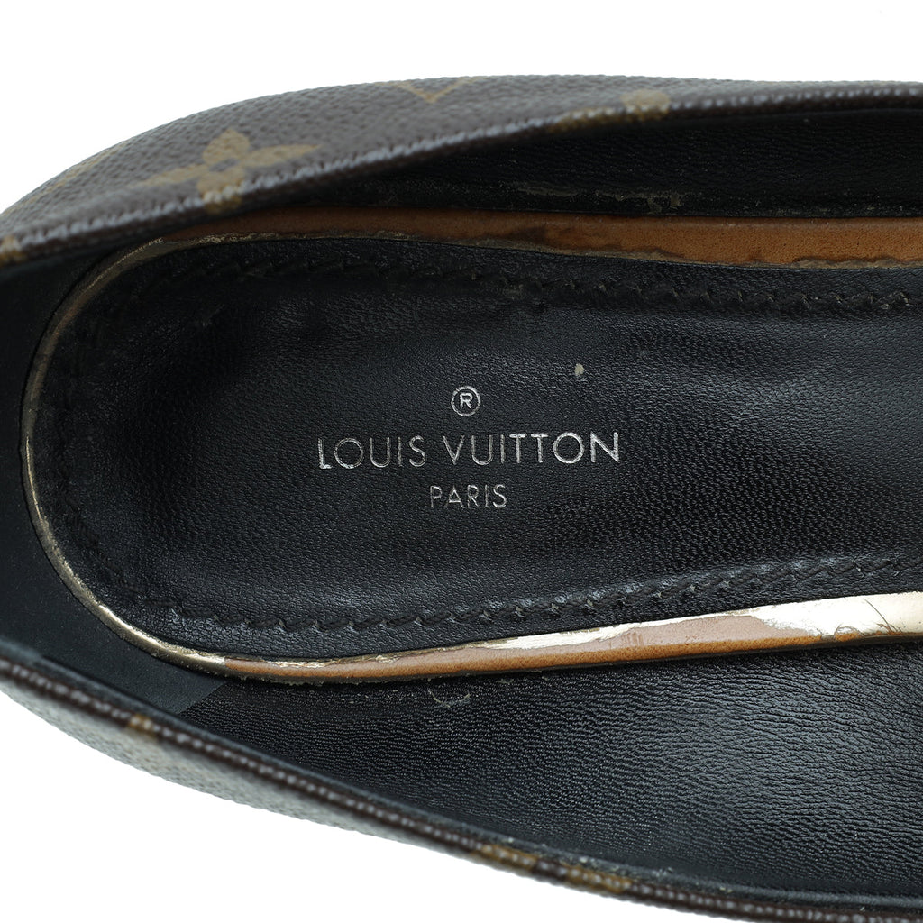 Louis Vuitton Brown Monogram Madeleine Pumps 39