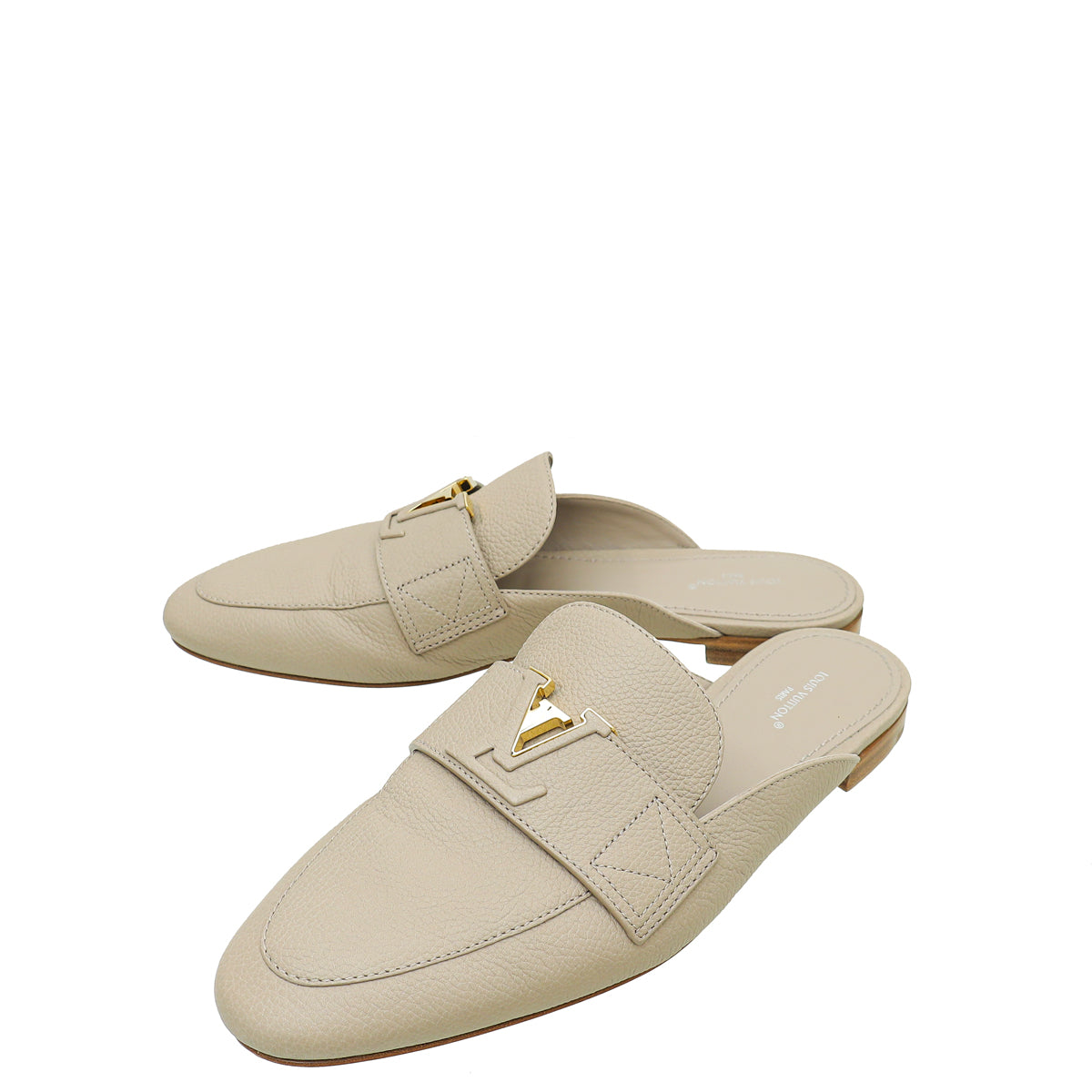 Louis Vuitton Glat Grey Capri Open Back Loafer 39