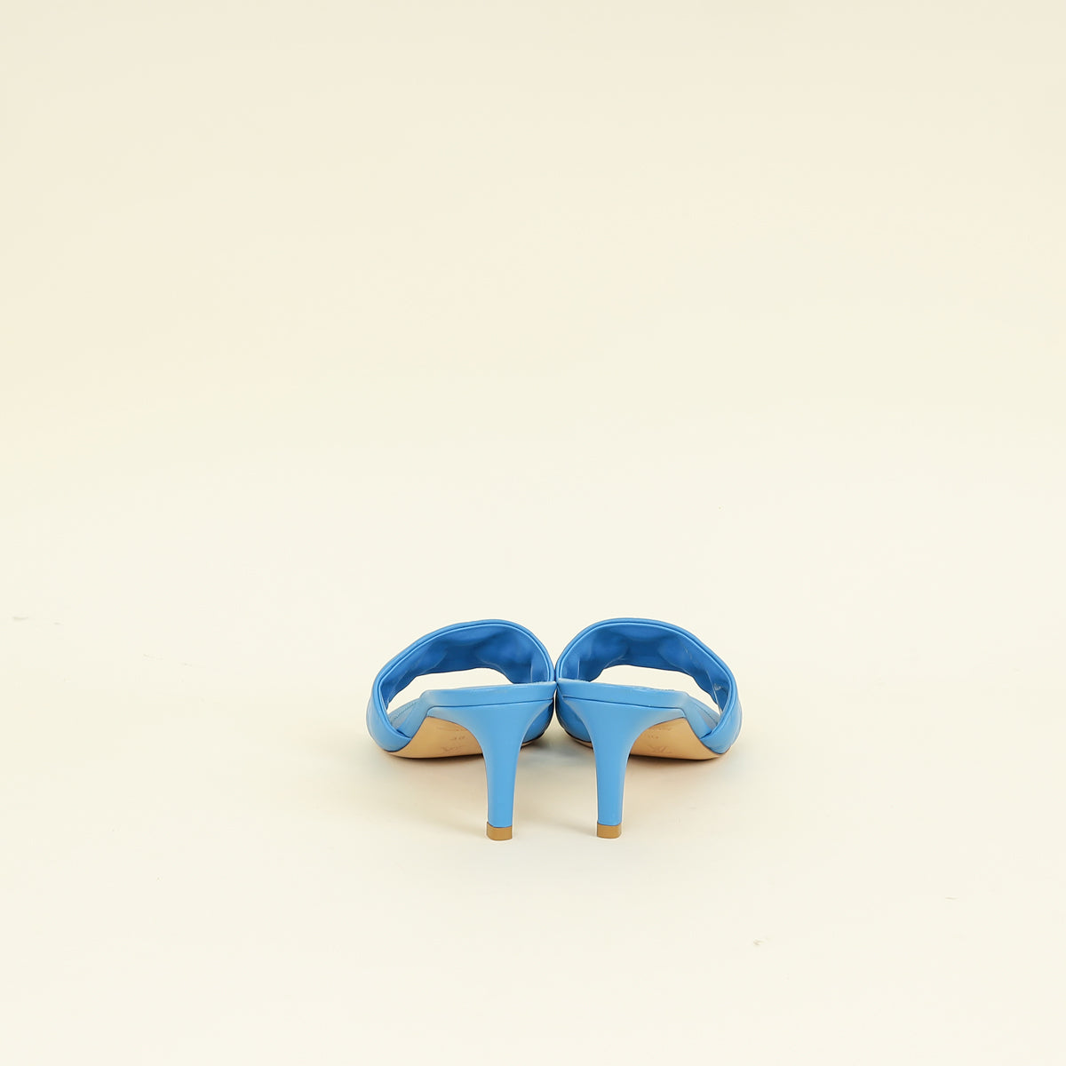 Louis Vuitton Royal Blue Monogram Embossed Revival Mules 39