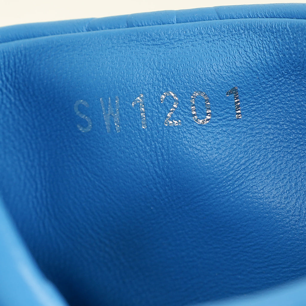 Louis Vuitton Royal Blue Monogram Embossed Revival Mules 39