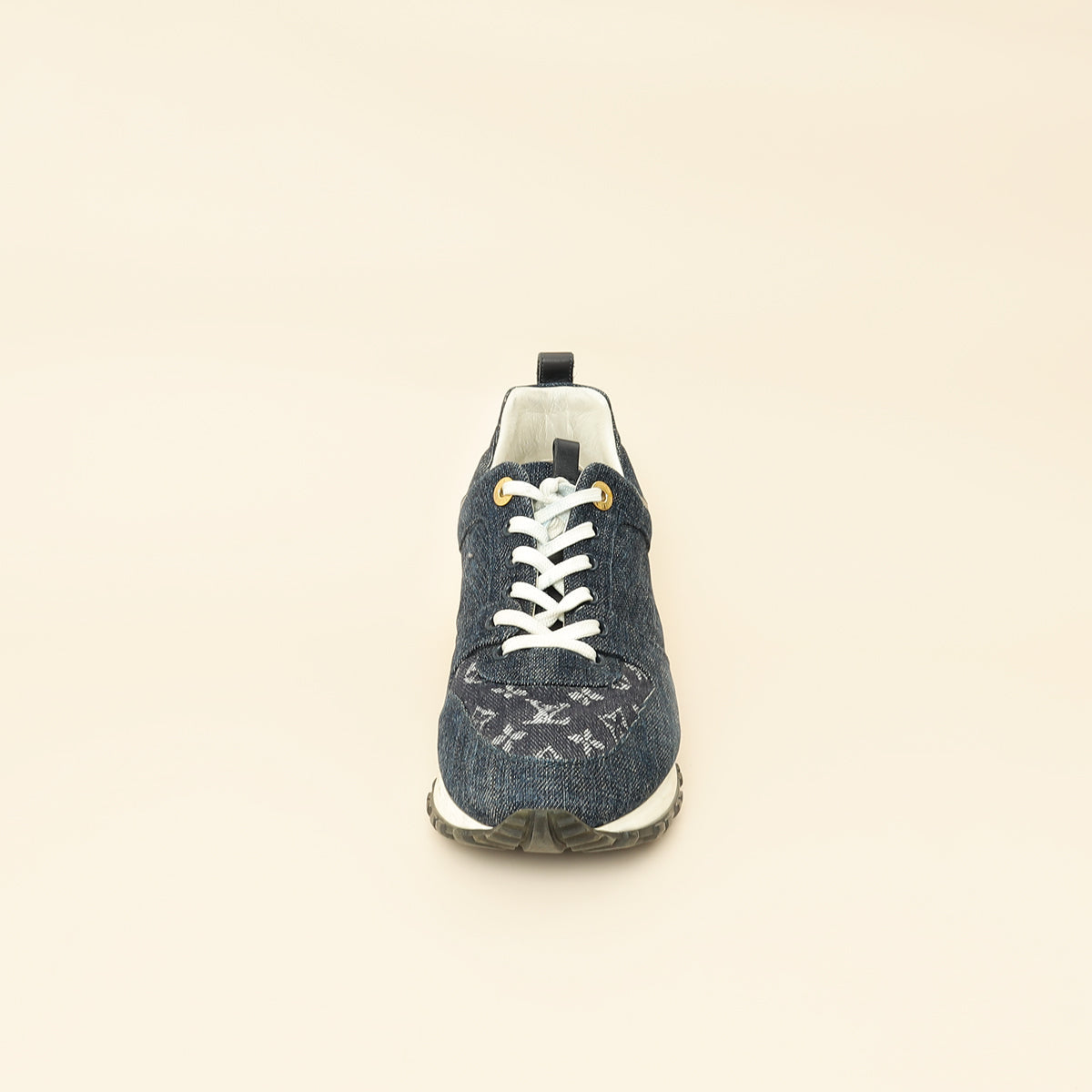 Louis Vuitton Navy Blue Monogram Denim Run Away Sneaker 39