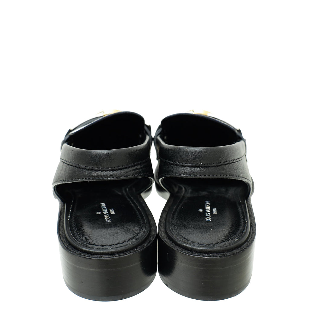 Louis Vuitton Bicolor Academy Slingback Flat Loafer 39