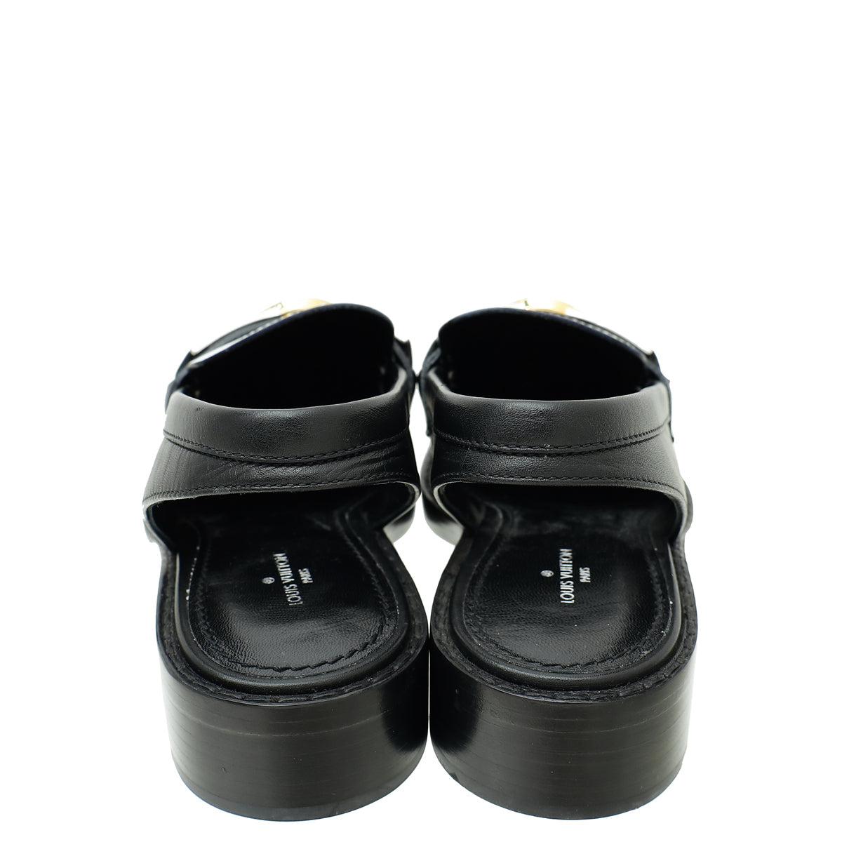 Louis Vuitton Bicolor Academy Slingback Flat Loafer 39