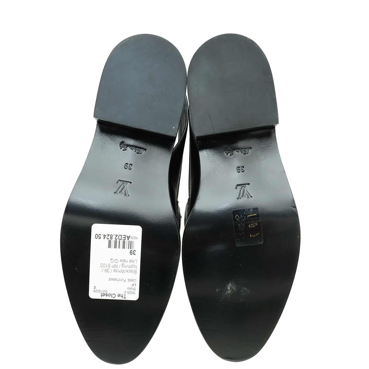 Louis Vuitton Bicolor Academy Slingback Flat Loafer 39