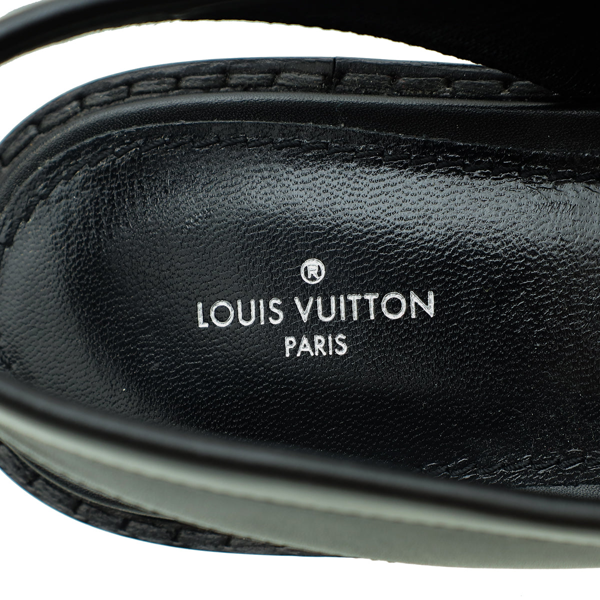 Louis Vuitton Bicolor Academy Slingback Flat Loafer 39
