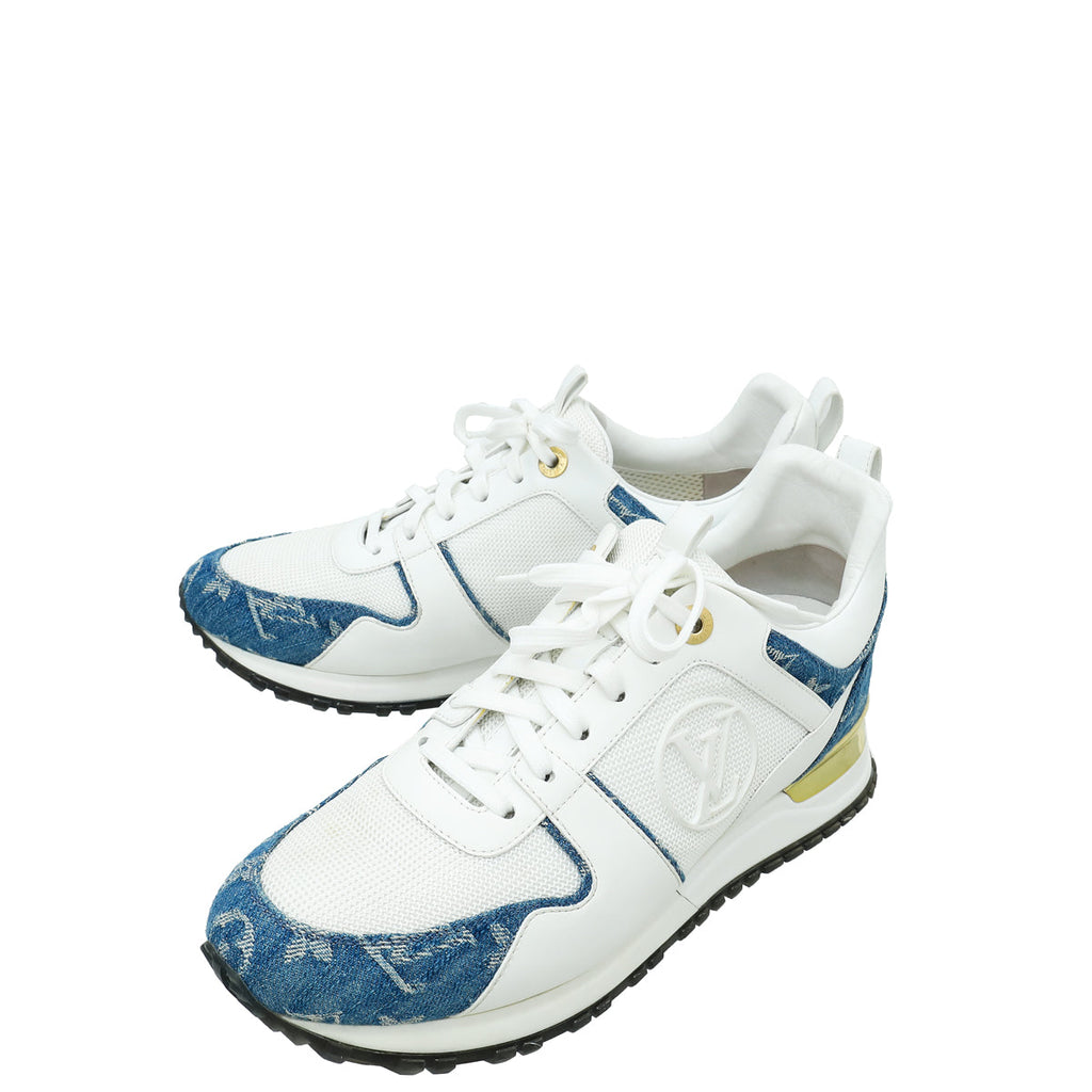 Louis Vuitton Monogram Denim Bicolor Run Away Sneaker 39