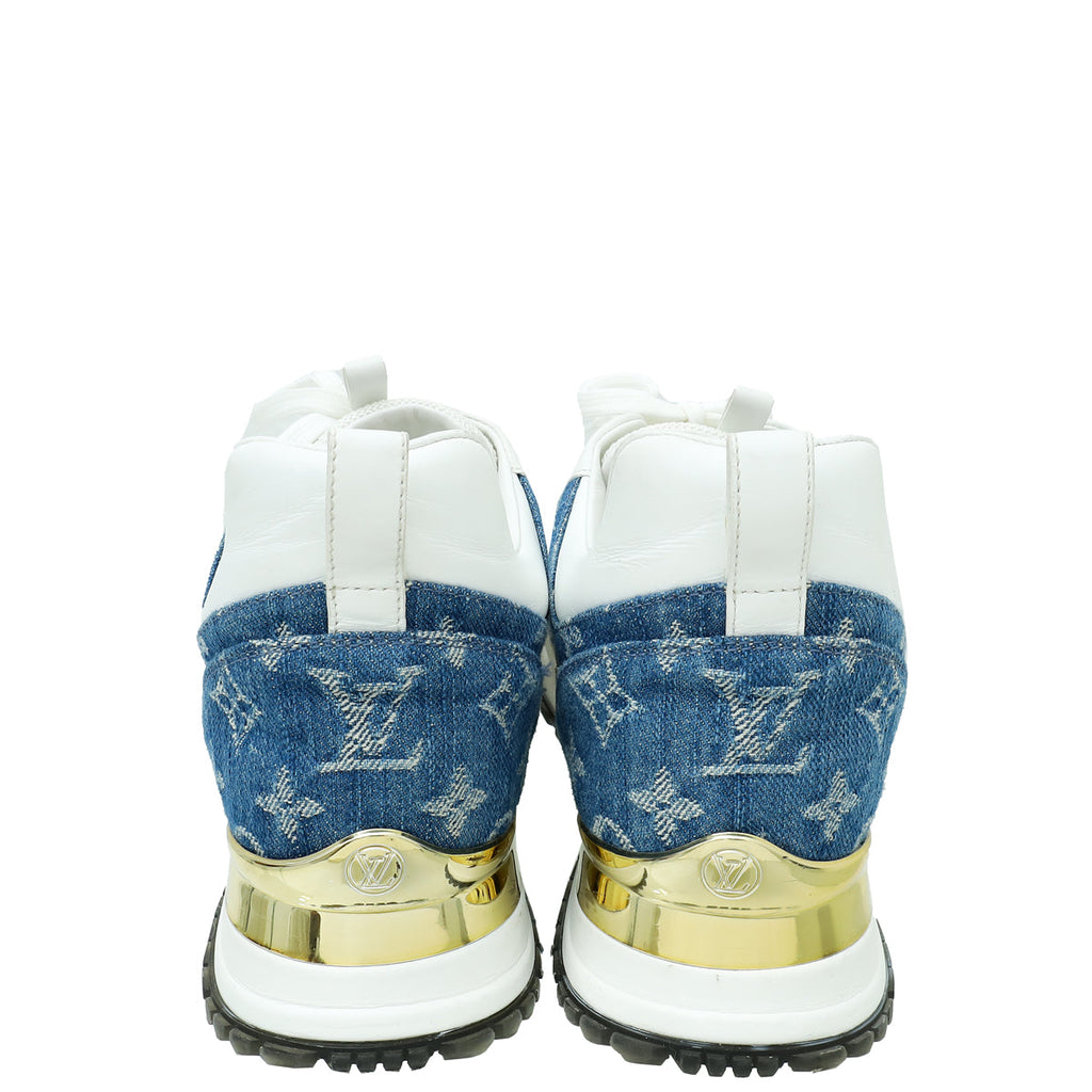 Louis Vuitton Monogram Denim Bicolor Run Away Sneaker 39