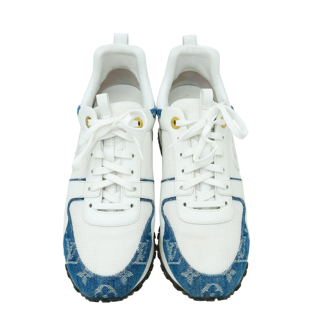 Louis Vuitton Monogram Denim Bicolor Run Away Sneaker 39