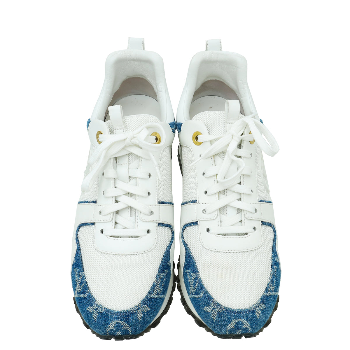 Louis Vuitton Monogram Denim Bicolor Run Away Sneaker 39