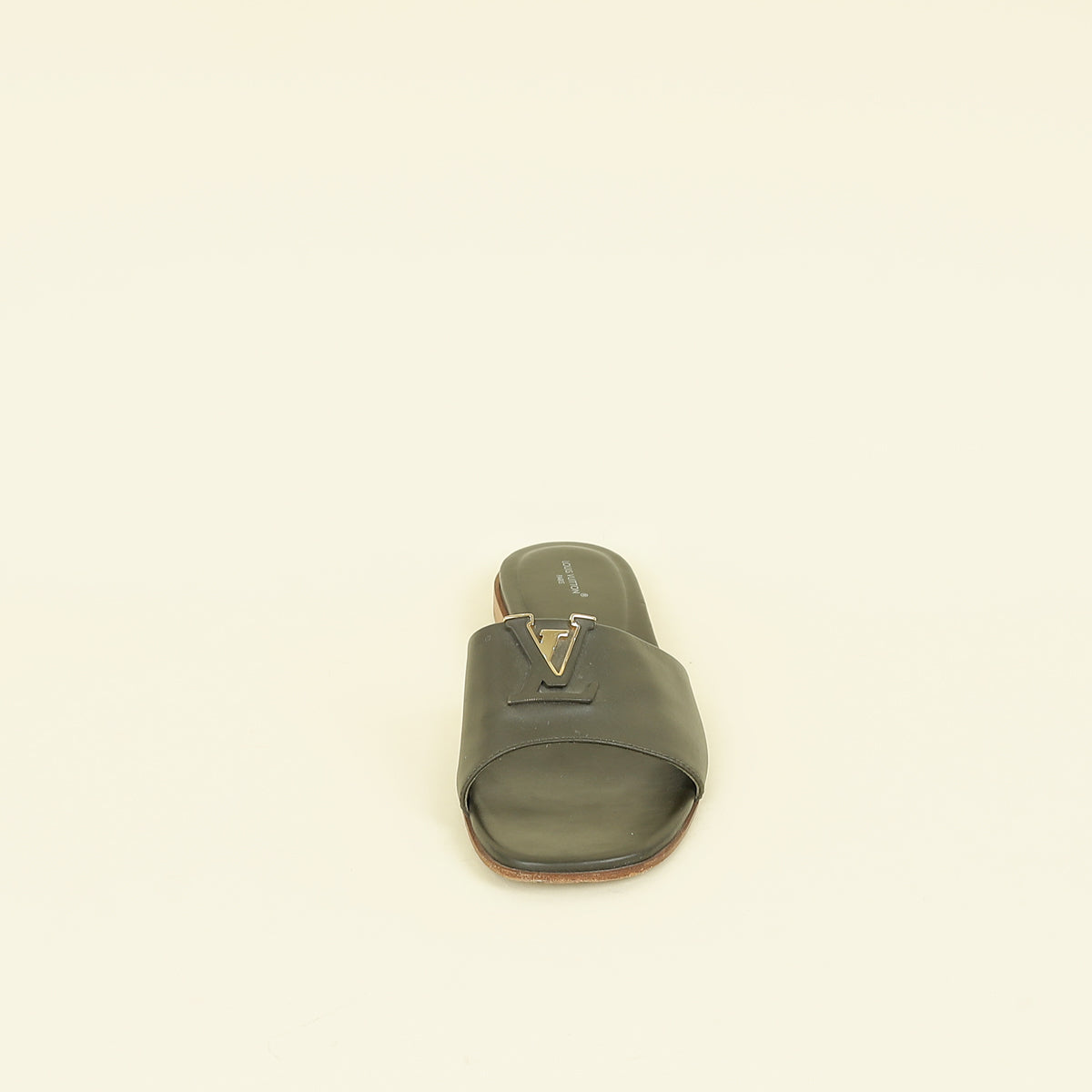 Louis Vuitton Kaki Mare Flat Mule 39