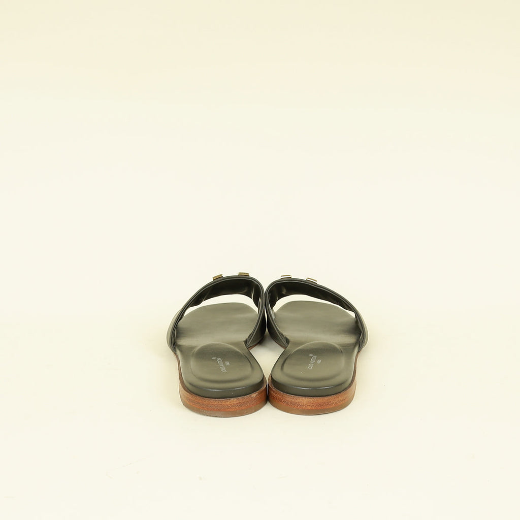 Louis Vuitton Kaki Mare Flat Mule 39