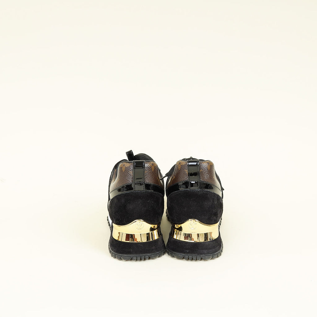 Louis Vuitton Monogram Black Run Away Sneaker 39