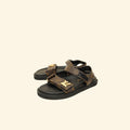 Louis Vuitton Brown Monogram Sunset Comfort Flat Sandal 39