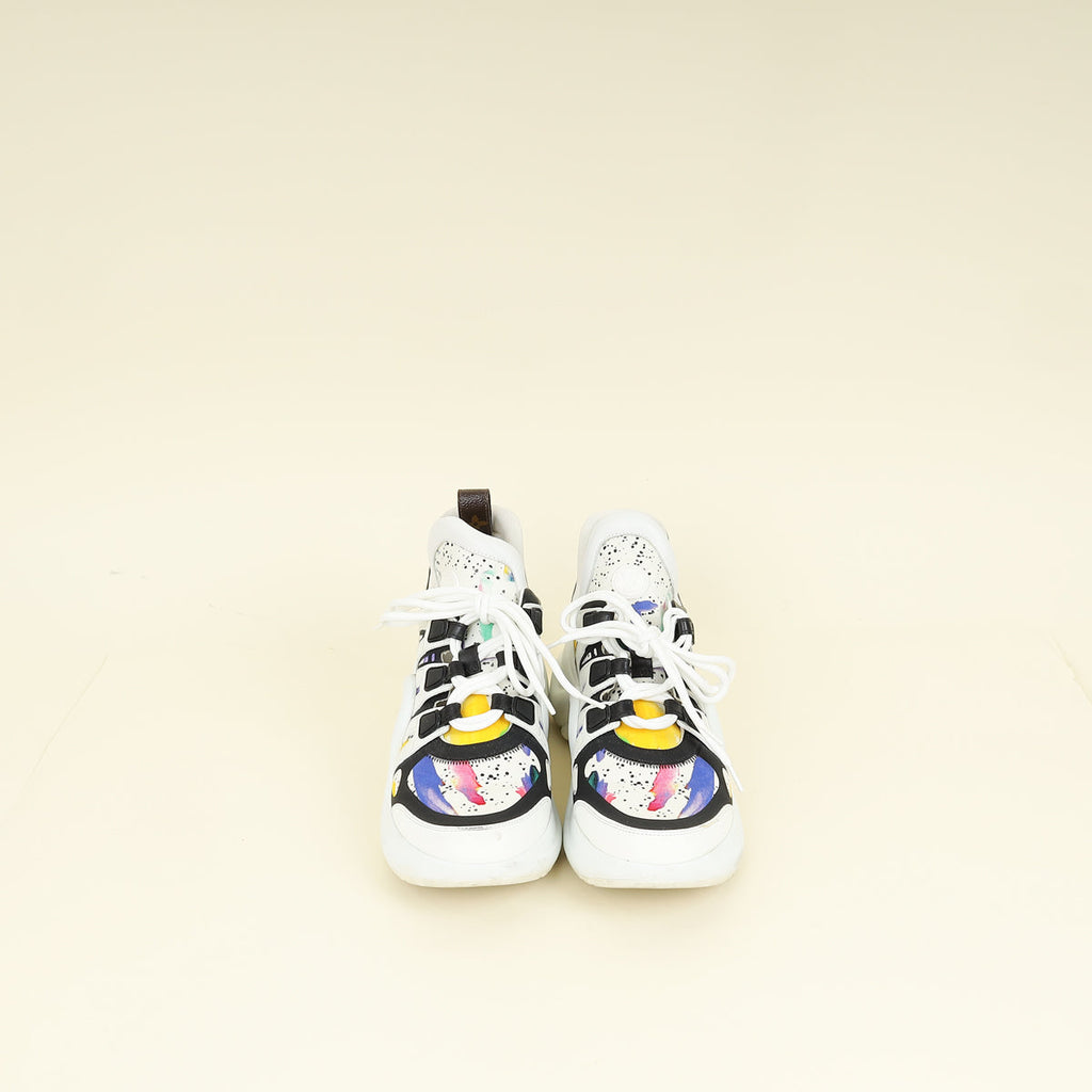Louis Vuitton White Multicolor Archlight Sneaker 39