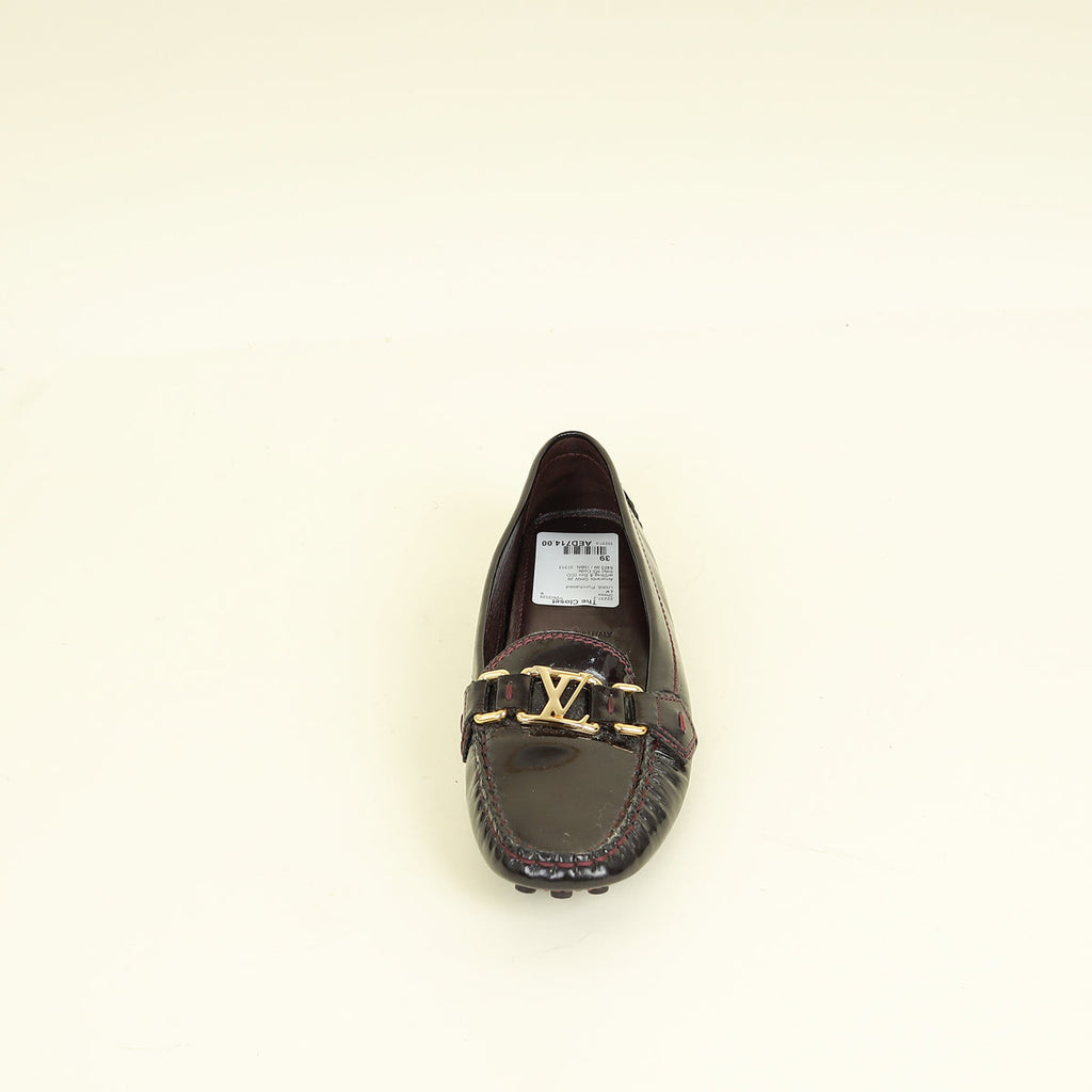 Louis Vuitton Amarante Initial Oxford Loafers 39