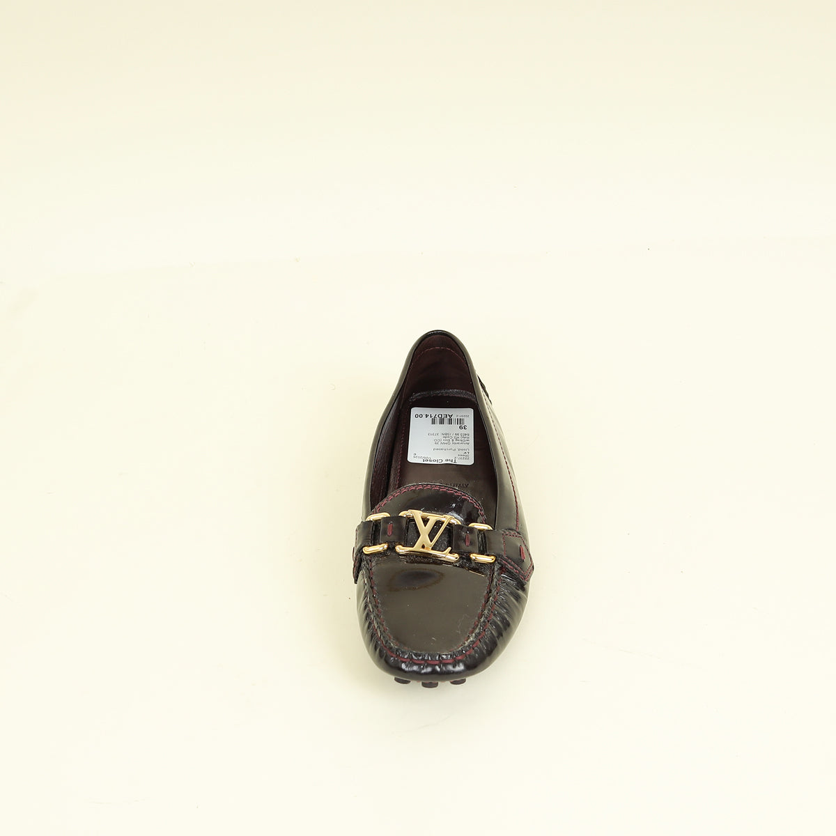 Louis Vuitton Amarante Initial Oxford Loafers 39