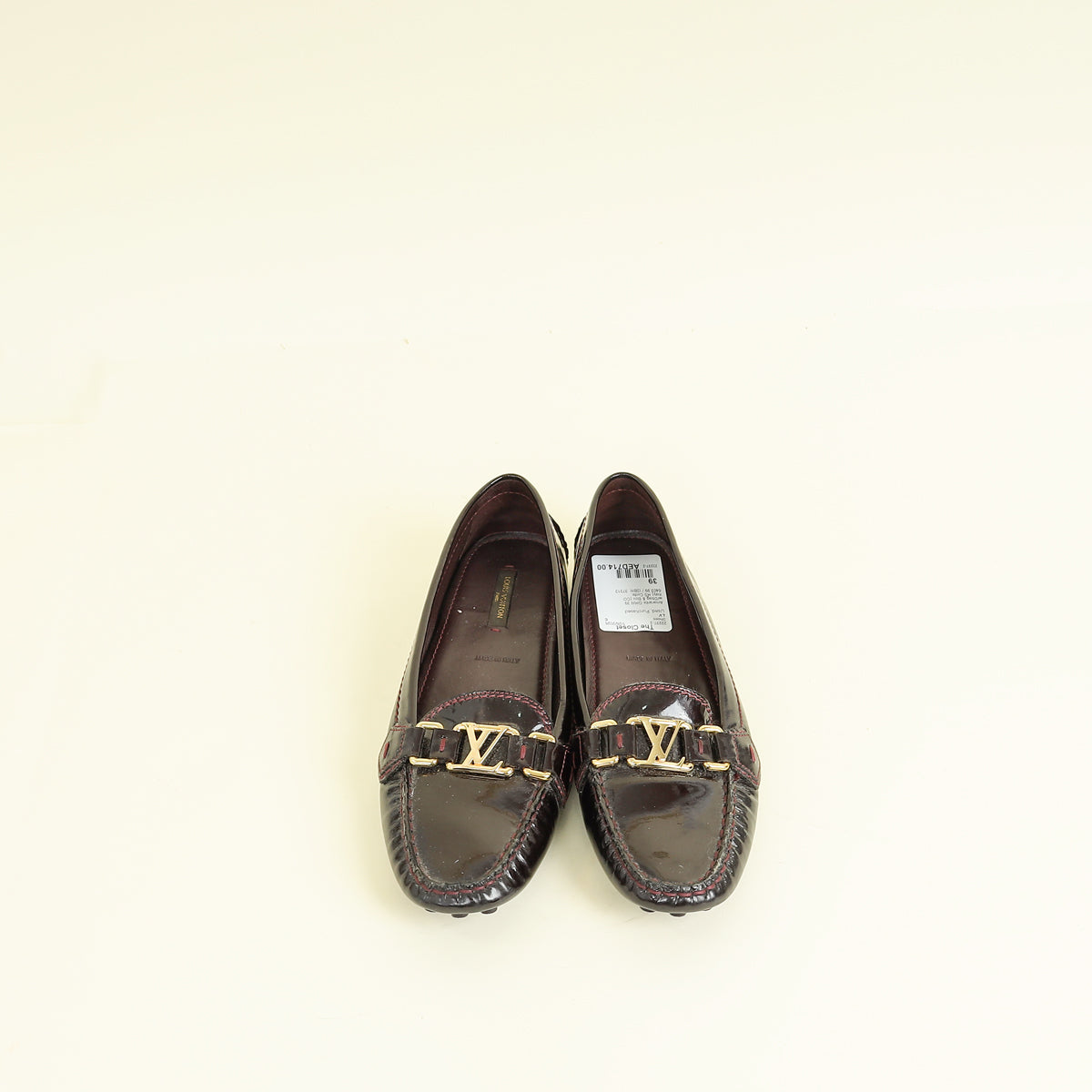 Louis Vuitton Amarante Initial Oxford Loafers 39