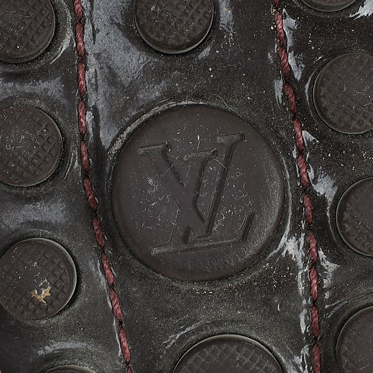 Louis Vuitton Amarante Initial Oxford Loafers 39