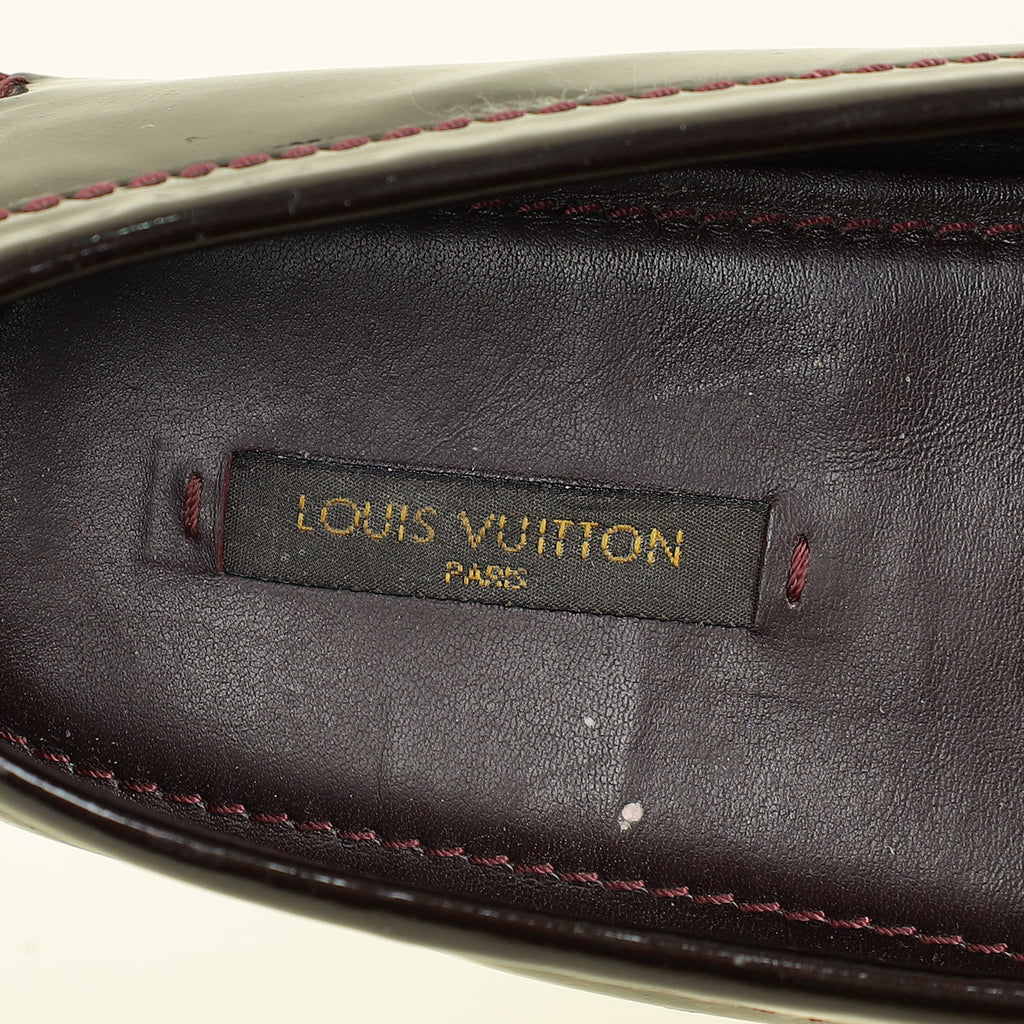 Louis Vuitton Amarante Initial Oxford Loafers 39