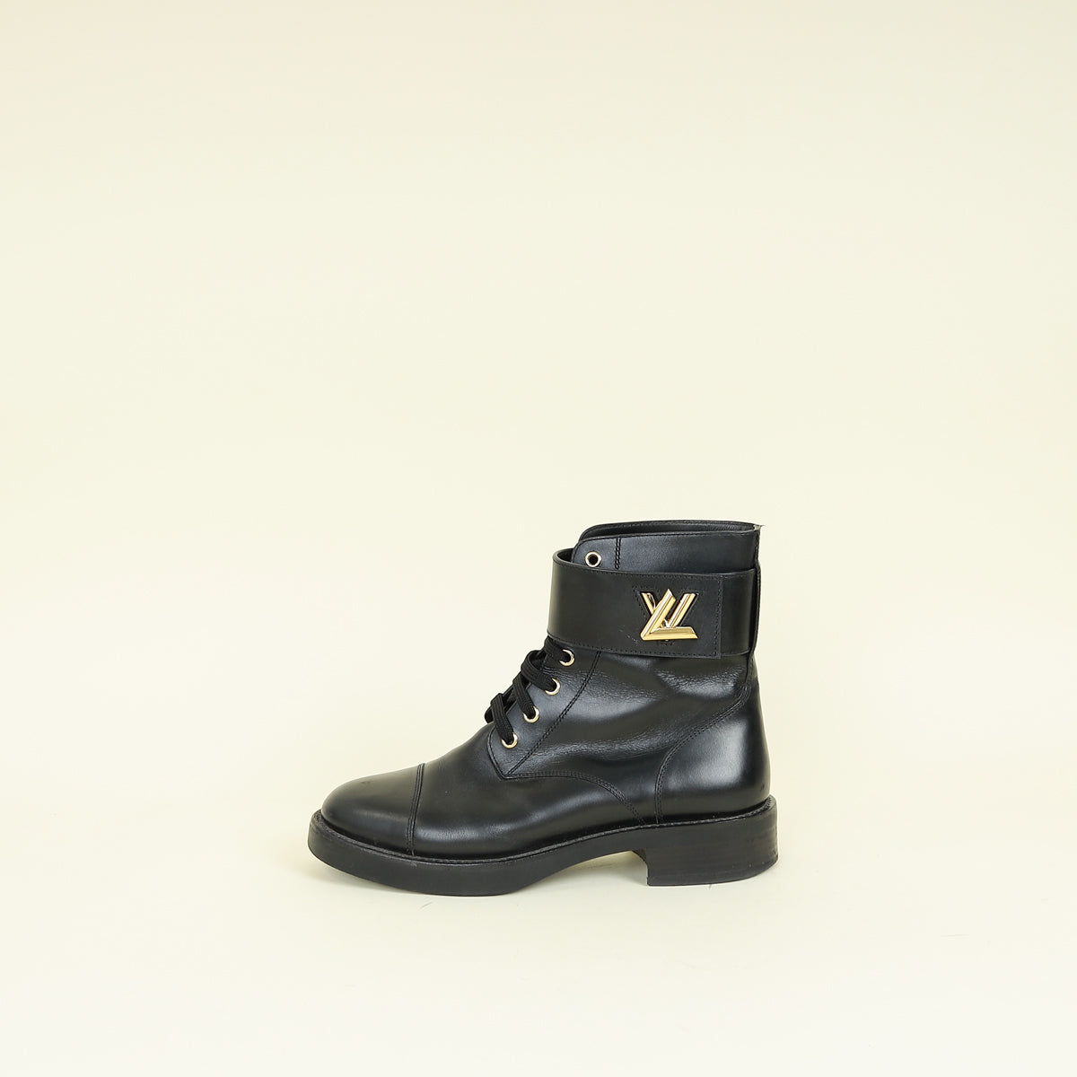 Louis Vuitton Black Wonderland Flat Ranger Boots 39