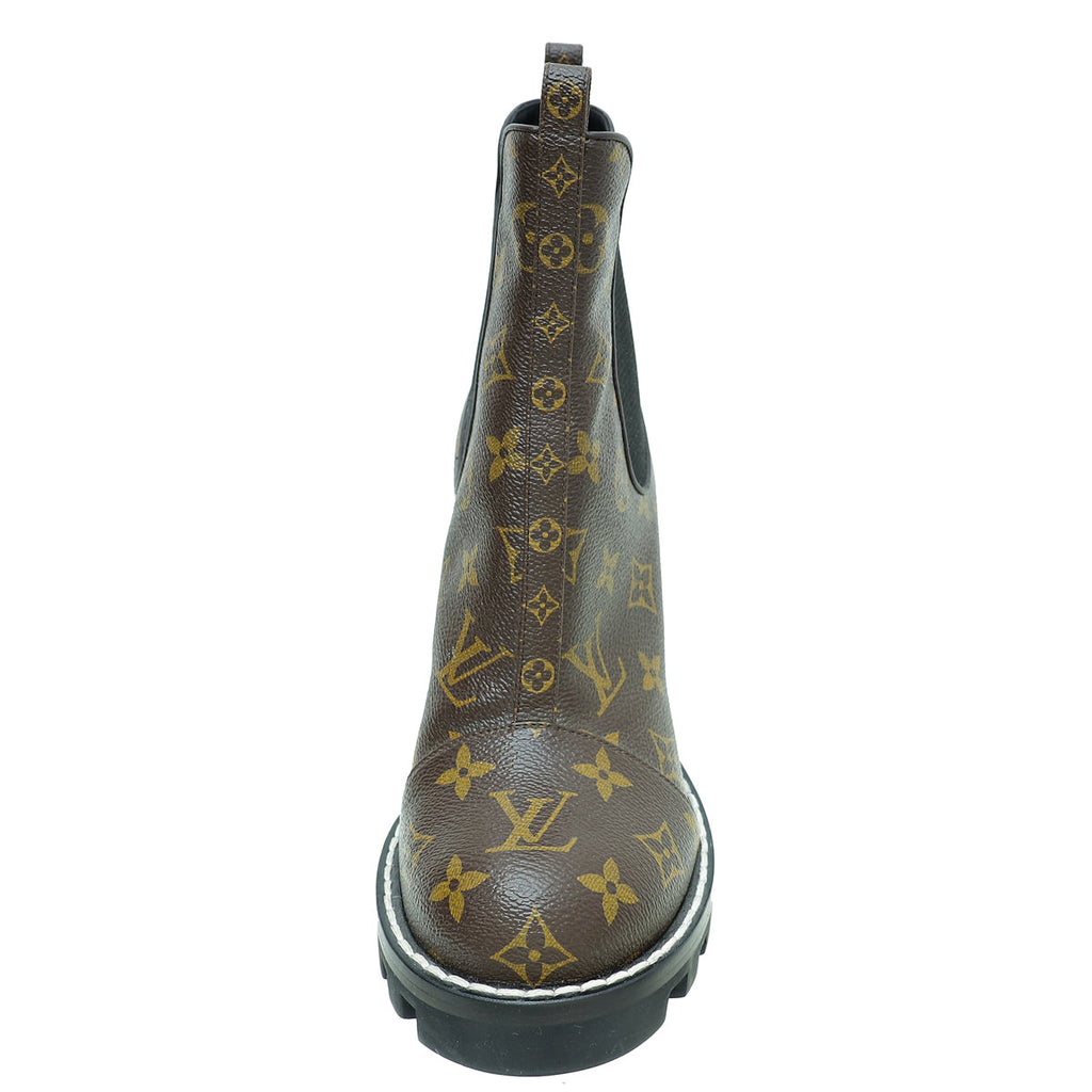 Louis Vuitton Monogram Beaubourg Ankle Boots 39