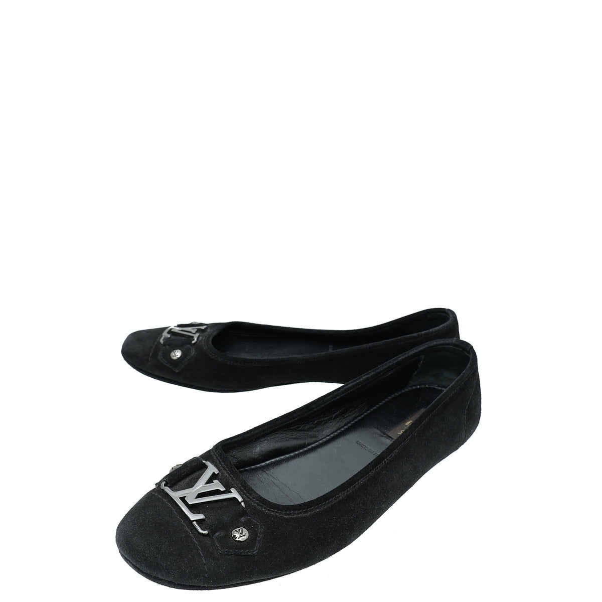 Louis Vuitton Black Suede Monte Carlo Moccasin Loafers 40