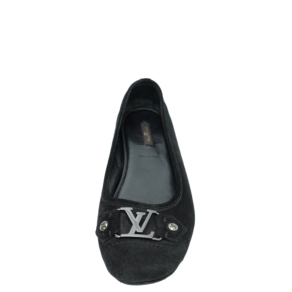 Louis Vuitton Black Suede Monte Carlo Moccasin Loafers 40