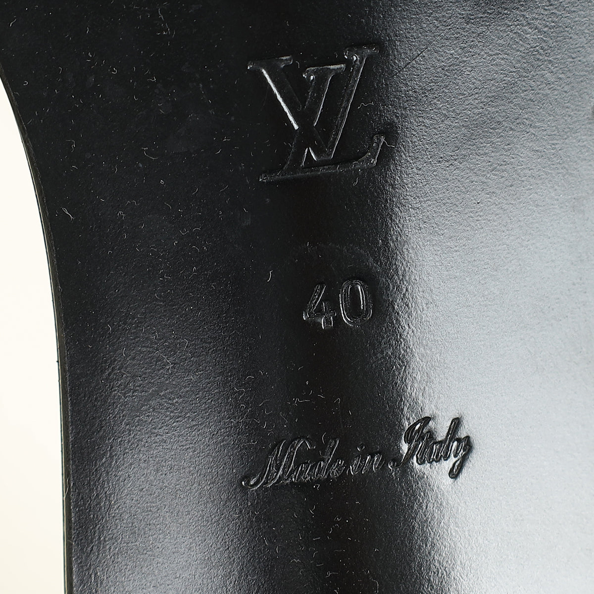 Louis Vuitton Monogram Black Lockit Mules 40