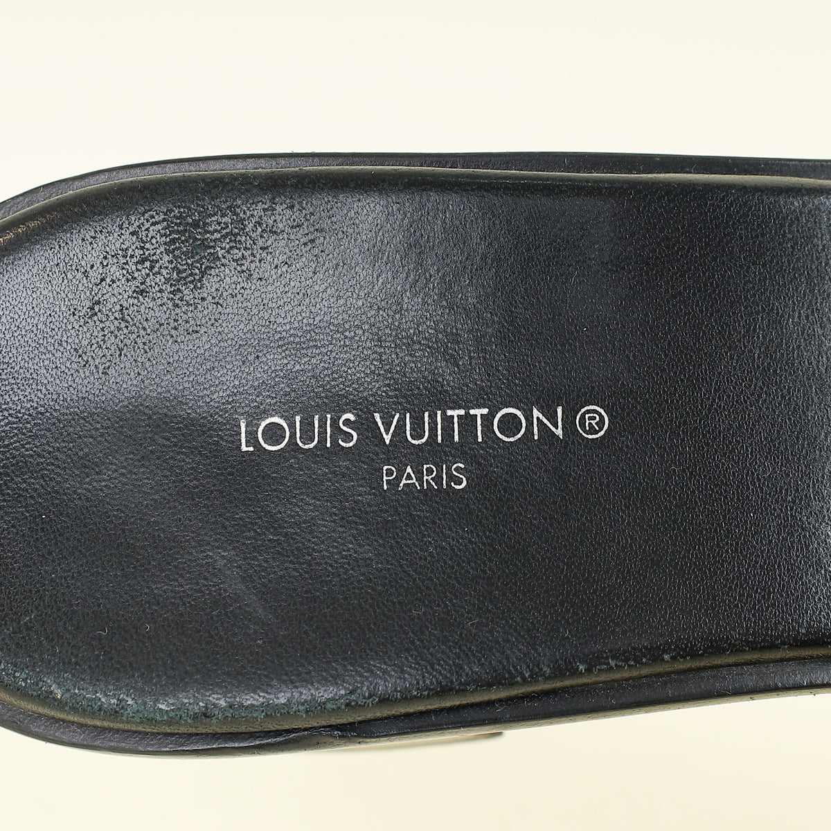 Louis Vuitton Monogram Black Lockit Mules 40