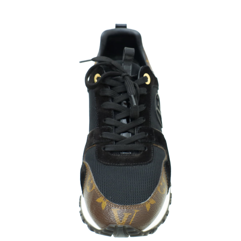 Louis Vuitton Monogram Black Run Away Sneaker 40