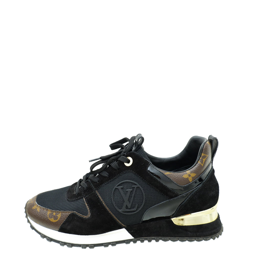 Louis Vuitton Monogram Black Run Away Sneaker 40