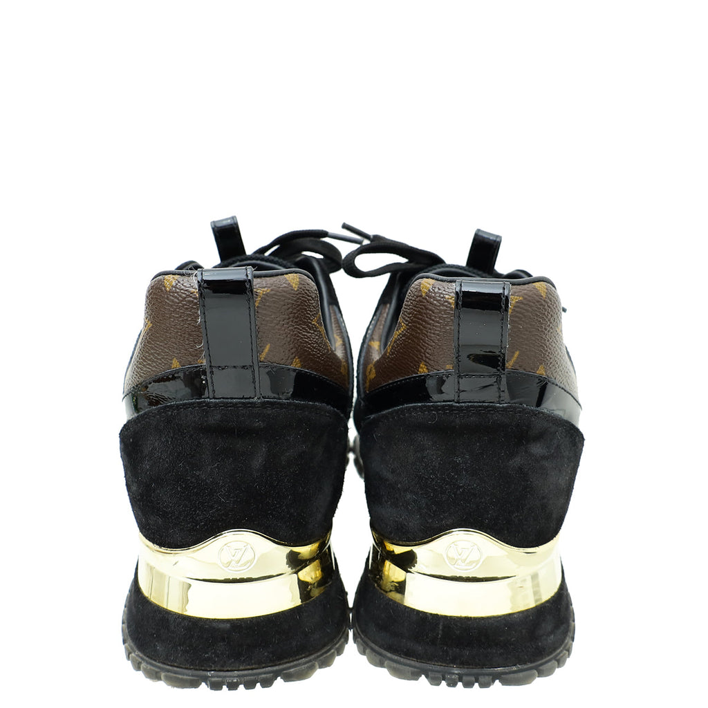 Louis Vuitton Monogram Black Run Away Sneaker 40