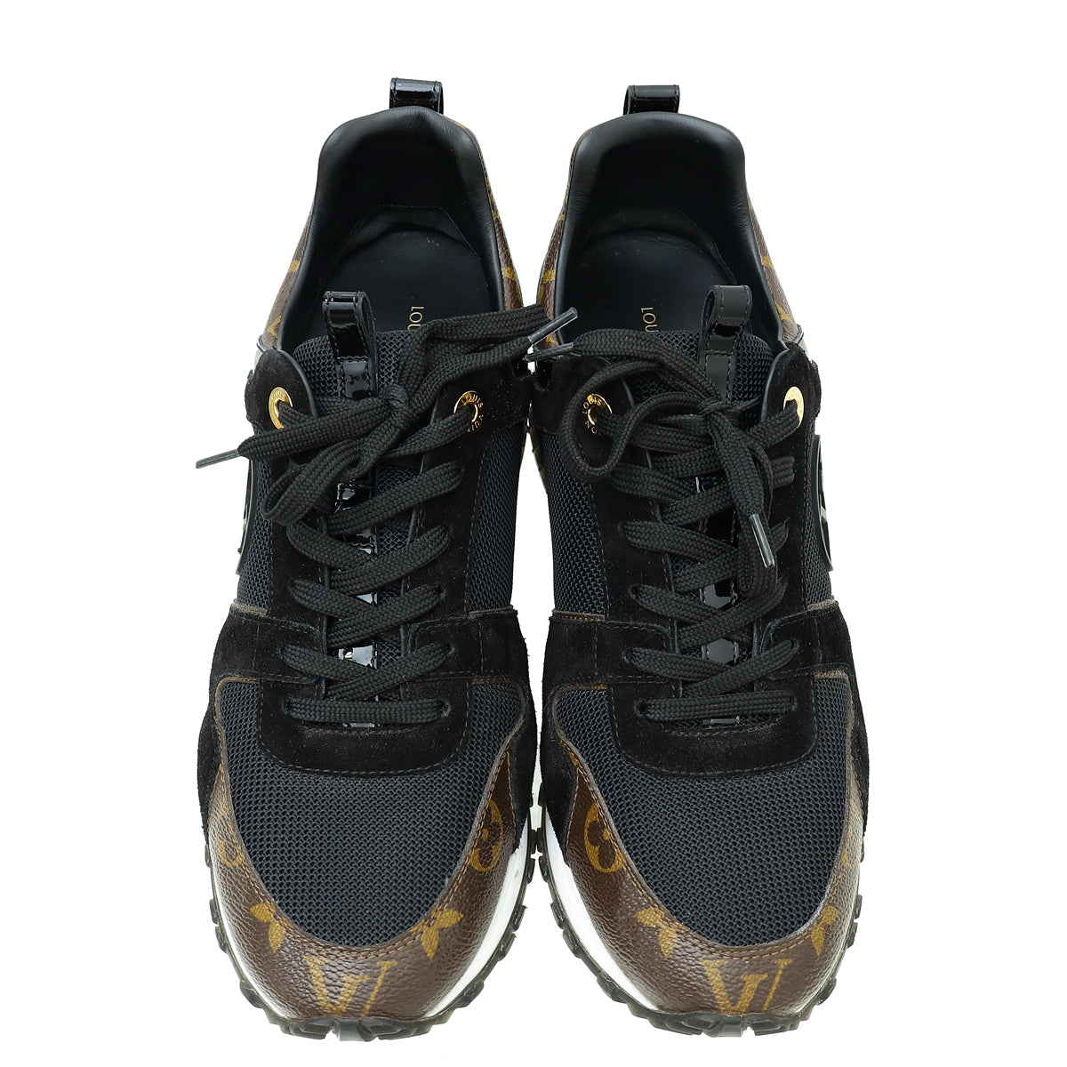 Louis Vuitton Monogram Black Run Away Sneaker 40