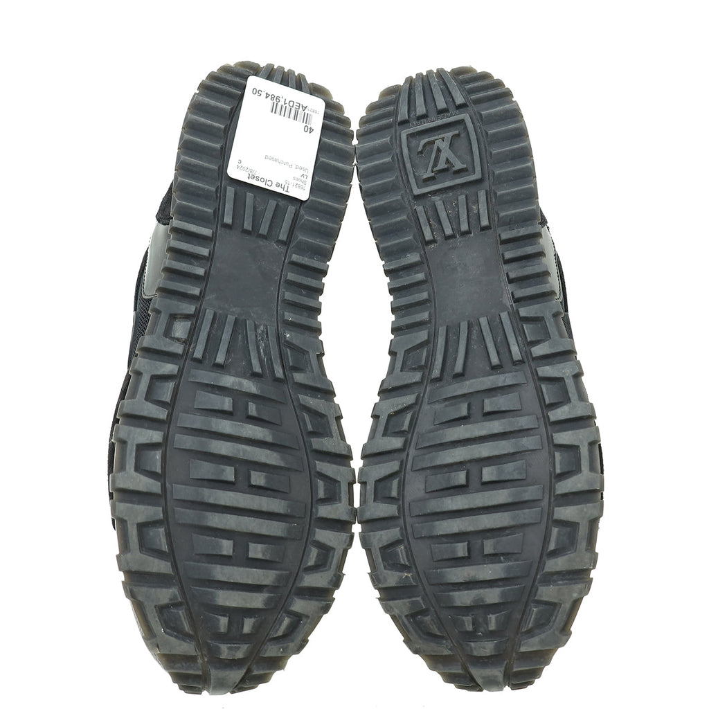 Louis Vuitton Monogram Black Run Away Sneaker 40