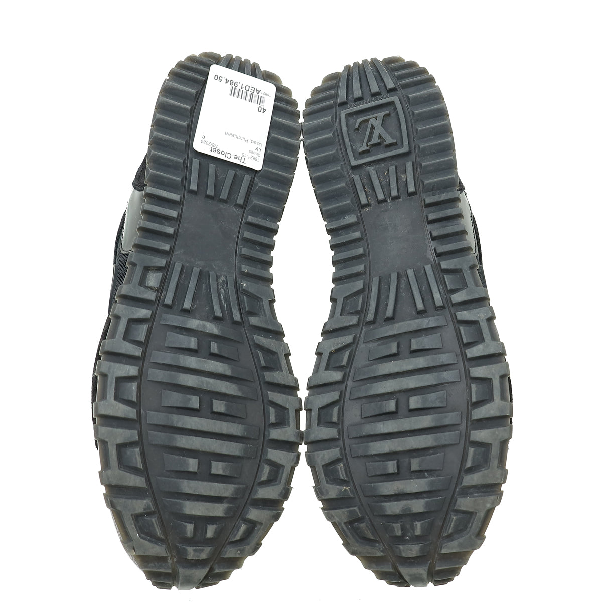Louis Vuitton Monogram Black Run Away Sneaker 40