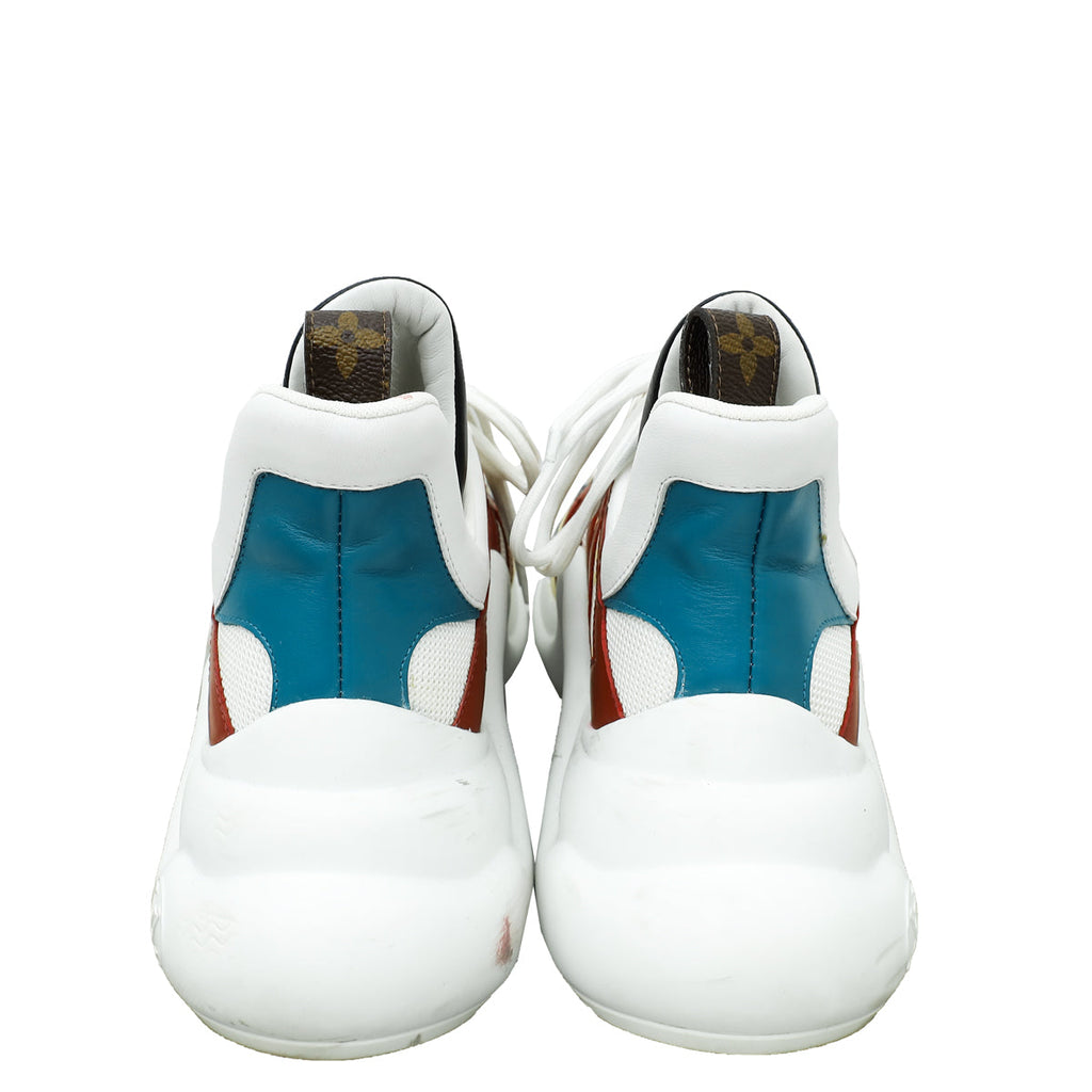 Louis Vuitton White Multicolor Archlight Trainer Sneaker 40
