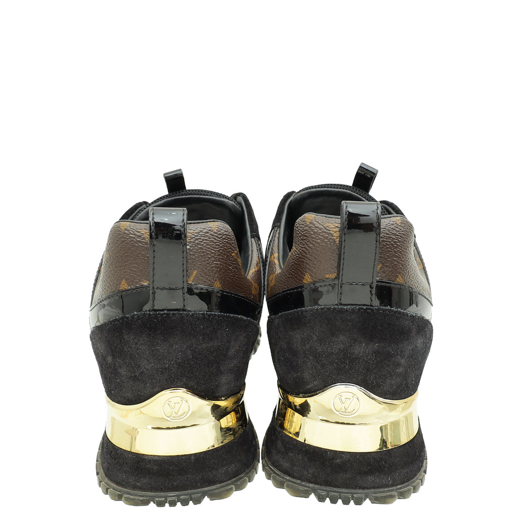 Louis Vuitton Monogram Black Run Away Sneaker 40