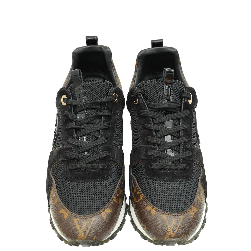 Louis Vuitton Monogram Black Run Away Sneaker 40