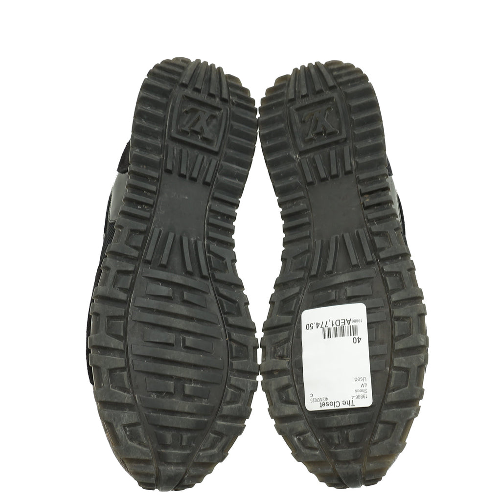 Louis Vuitton Monogram Black Run Away Sneaker 40