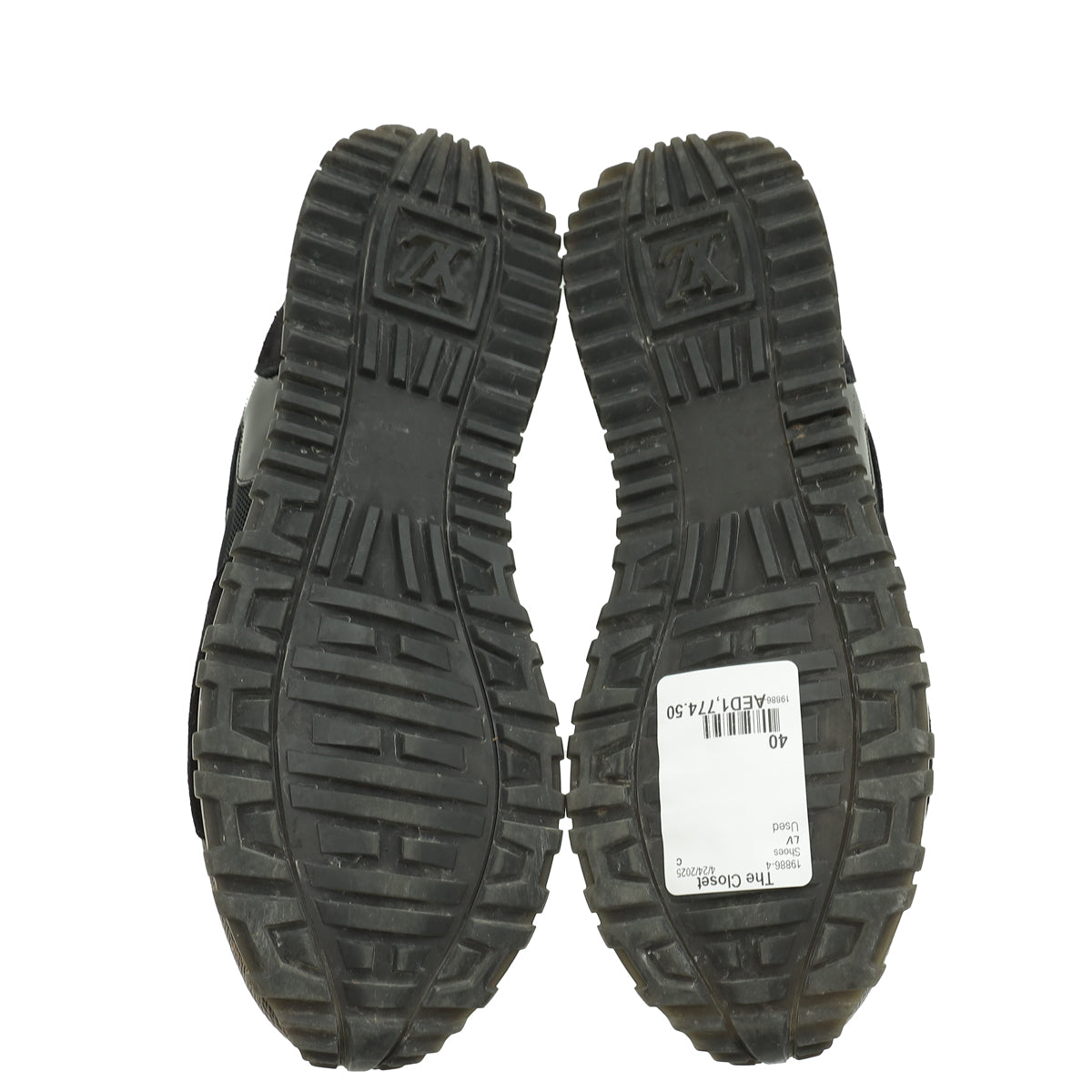 Louis Vuitton Monogram Black Run Away Sneaker 40