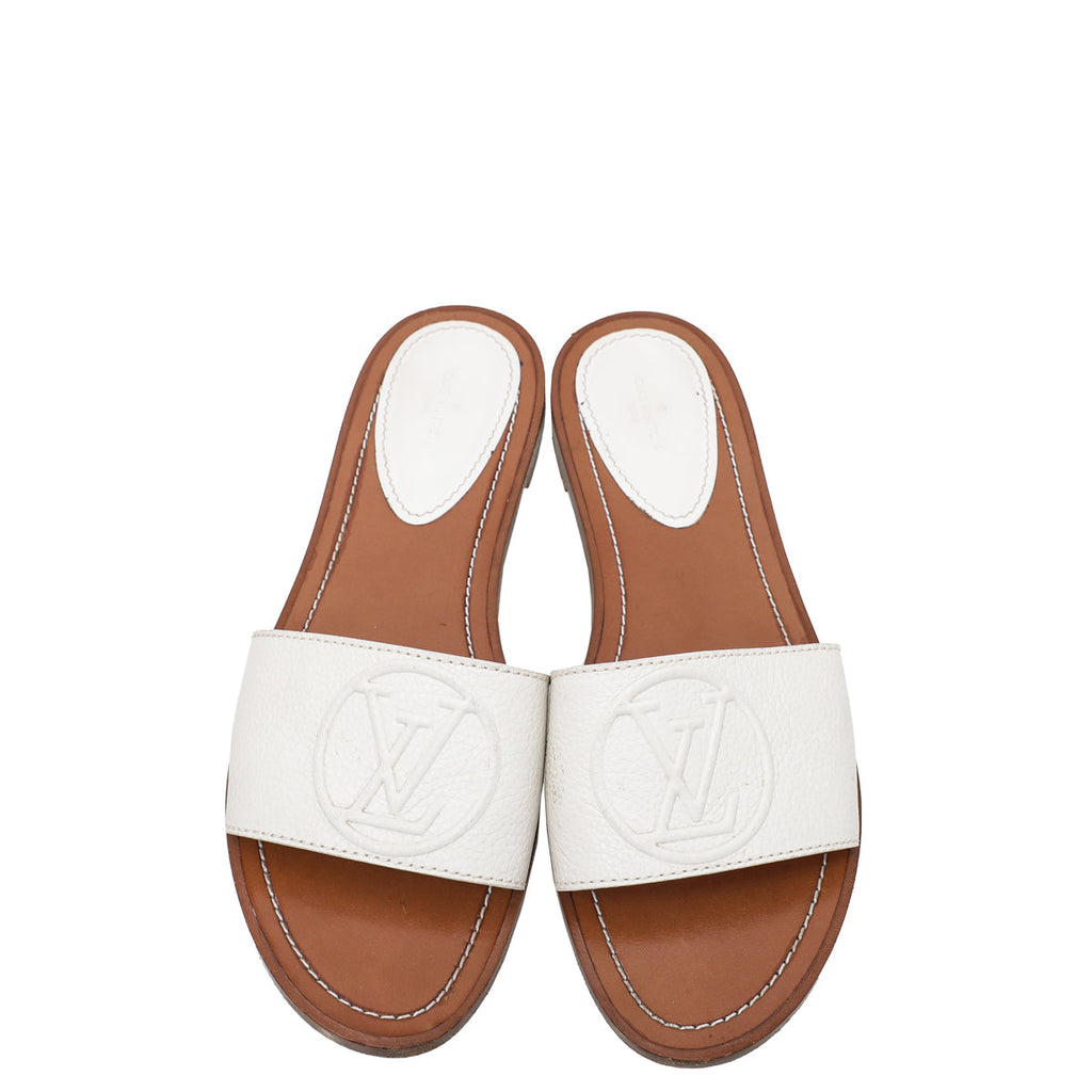 Louis Vuitton Bicolor Lock it Flat Mules 40