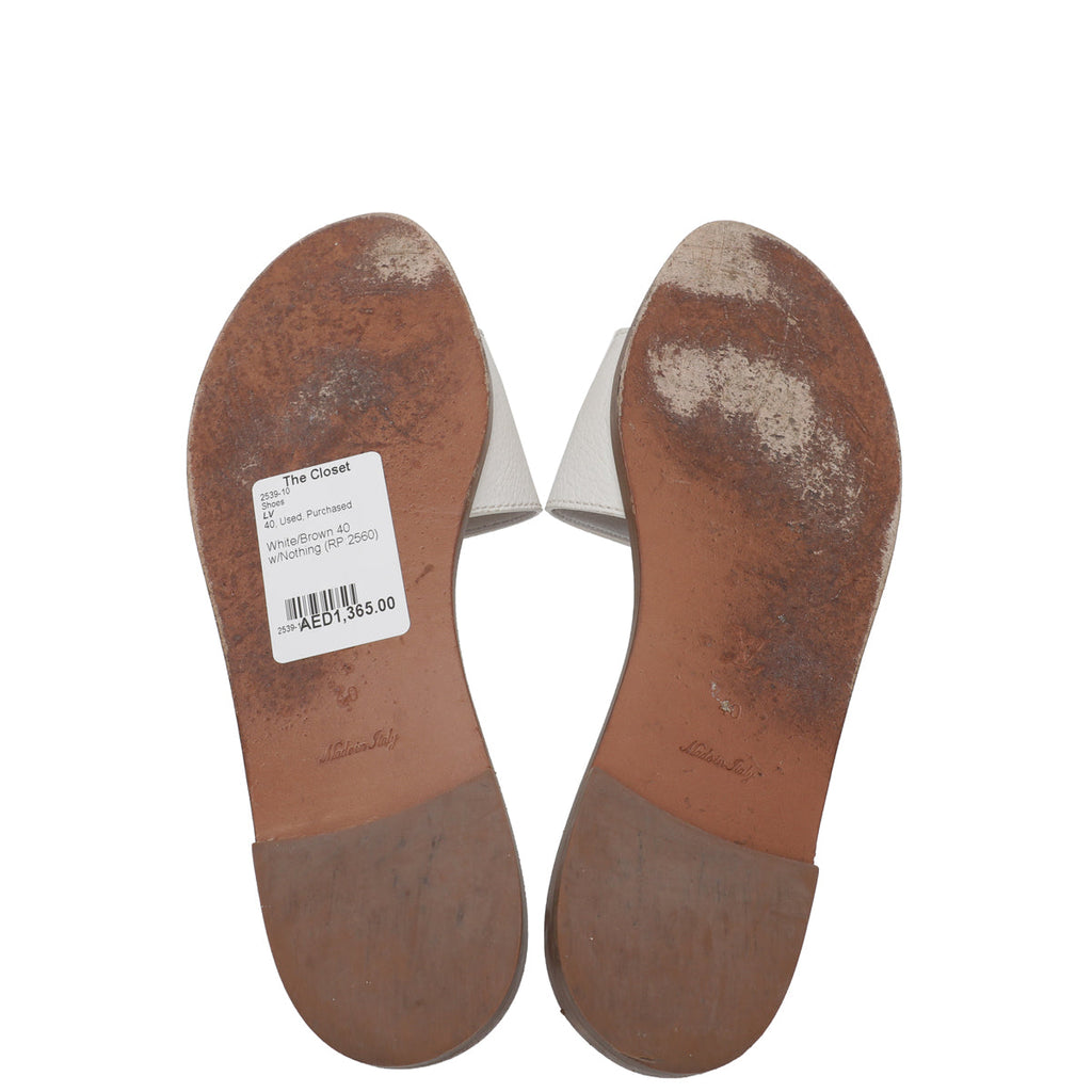 Louis Vuitton Bicolor Lock it Flat Mules 40