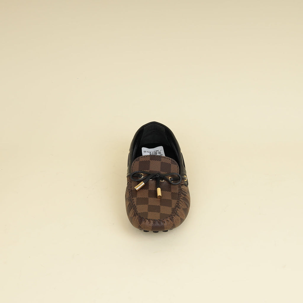 Louis Vuitton Damier Ebene Driver Moccasin Loafer 40
