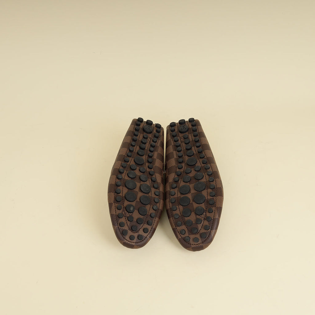 Louis Vuitton Damier Ebene Driver Moccasin Loafer 40