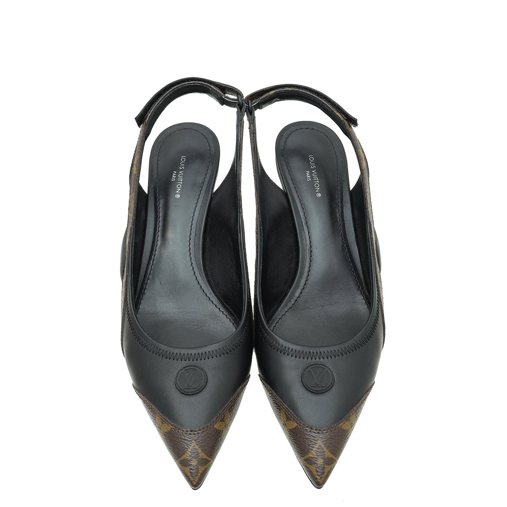 Louis Vuitton Monogram Bicolor Archlight Slingback Pump 40