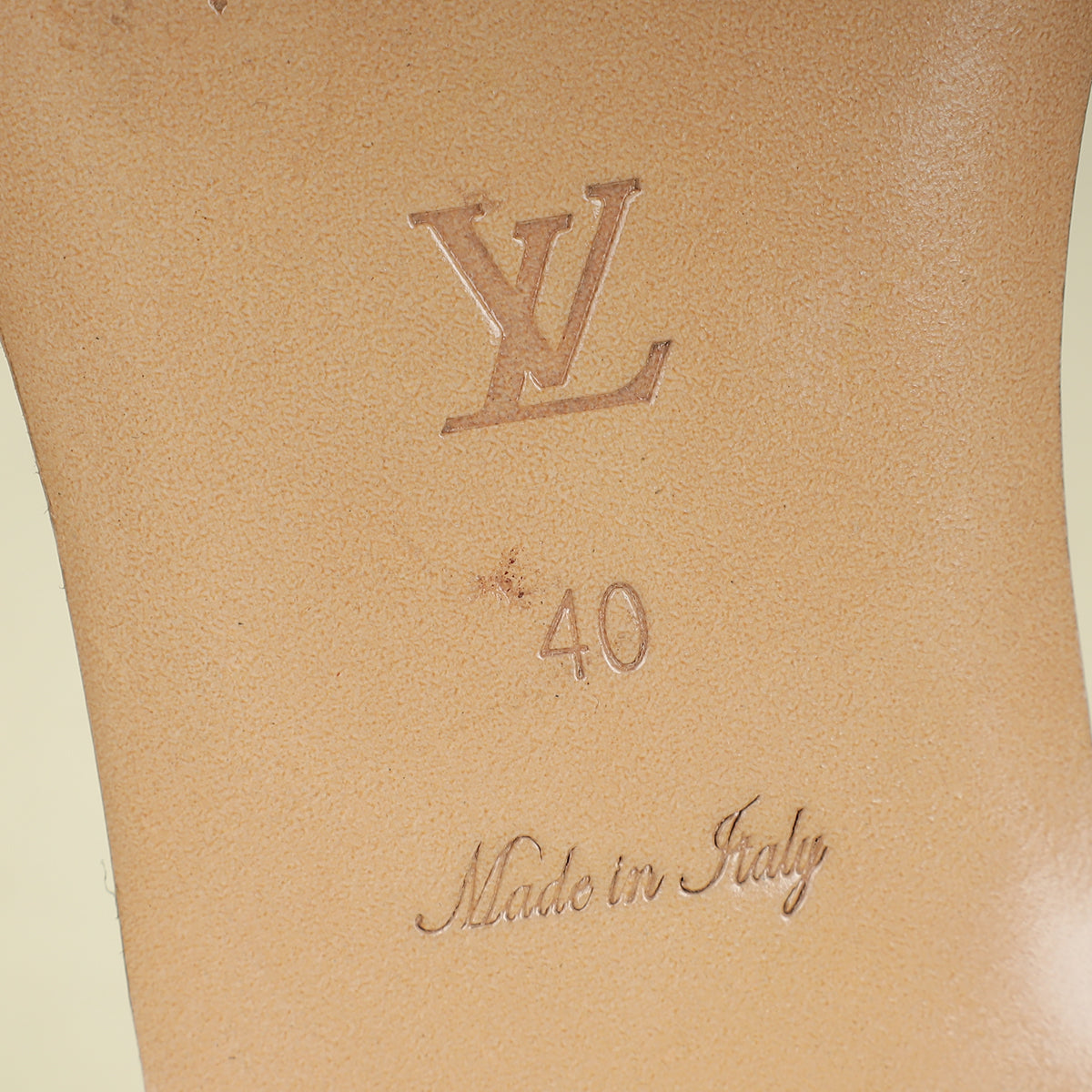Louis Vuitton Aqua Monogram Embossed Revival Flat Mules 40